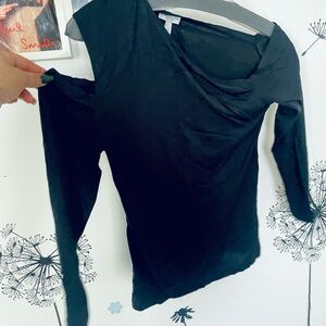 Morgane Le Fay Black Long Sleeve Top